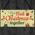 Couples First Christmas Together Plaque Xmas Tree Decoration