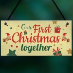 Couples First Christmas Together Plaque Xmas Tree Decoration