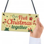 Couples First Christmas Together Plaque Xmas Tree Decoration