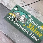 Funny Caravan Sign Caravan Time Novelty Hanging Door Wall Plaque