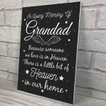 Special Grandad Memorial Grave Gift Hanging Wall Plaque Memorial