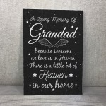 Special Grandad Memorial Grave Gift Hanging Wall Plaque Memorial