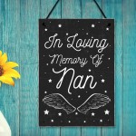 Christmas In Memory Of NAN Nanny Angel Grave Memorial Plaque