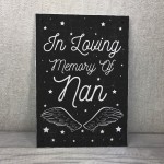 Christmas In Memory Of NAN Nanny Angel Grave Memorial Plaque