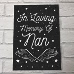 Christmas In Memory Of NAN Nanny Angel Grave Memorial Plaque