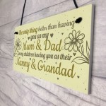 Mum Dad Nanny Grandad Hanging Plaque Son Daughter Gift