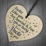 UNCLE Birthday Christmas Gift Wood Heart Plaque DAD Brother Gift