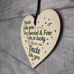 UNCLE Birthday Christmas Gift Wood Heart Plaque DAD Brother Gift