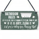 Nautical Bathroom Sign Funny Quirky Toilet Loo Door Wall Plaque