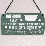 Nautical Bathroom Sign Funny Quirky Toilet Loo Door Wall Plaque