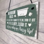 Nautical Bathroom Sign Funny Quirky Toilet Loo Door Wall Plaque