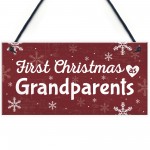 First 1st Christmas As Grandparents Plaque Xmas Gift For NAN