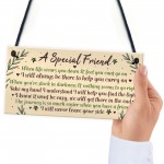 Motivational Inspirational Plaque Friendship FRIEND Thank You