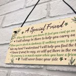 Motivational Inspirational Plaque Friendship FRIEND Thank You