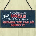 Funny Uncle Birthday Gifts Presents Hanging Plaque Keepsake Gift