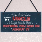 Funny Uncle Birthday Gifts Presents Hanging Plaque Keepsake Gift