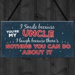 Funny Uncle Birthday Gifts Presents Hanging Plaque Keepsake Gift