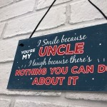 Funny Uncle Birthday Gifts Presents Hanging Plaque Keepsake Gift