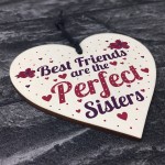 BEST FRIEND SISTER Plaque Thank You Gift Heart Keepsake Gift 