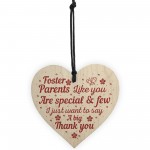 Foster Parent Family Gifts Wooden Heart Sign Thank You Keepsake