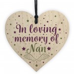 NAN Memorial Plaques Heart Christmas Bauble Nanny Gifts For Nan