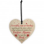 Foster Mum Mother Parent Gifts Step Mum Wooden Heart Plaque