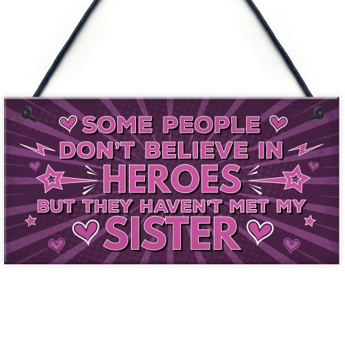 Funny Best Friend SISTER Hanging Plaque Friendship Birthday Gift