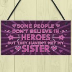 Funny Best Friend SISTER Hanging Plaque Friendship Birthday Gift