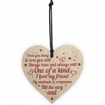 Soulmate Wooden Heart Gifts For Him Her Anniversary Gift 