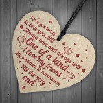 Soulmate Wooden Heart Gifts For Him Her Anniversary Gift 