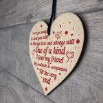 Soulmate Wooden Heart Gifts For Him Her Anniversary Gift 