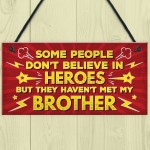 HERO Brother Christmas Birthday Gift Plaque Gift For Big Brother