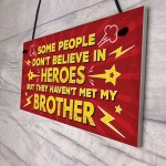 HERO Brother Christmas Birthday Gift Plaque Gift For Big Brother