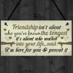 Friendship Plaque Gifts For Women Best Friend Christmas Birthday