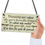 Friendship Plaque Gifts For Women Best Friend Christmas Birthday