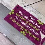 Funny Friendship Gifts For Women Birthday Plaque Alcohol Sign