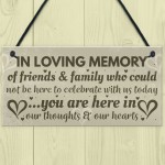 In Memory Plaque Christmas Tree Memorial Bauble Wedding Sign