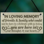 In Memory Plaque Christmas Tree Memorial Bauble Wedding Sign