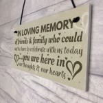 In Memory Plaque Christmas Tree Memorial Bauble Wedding Sign