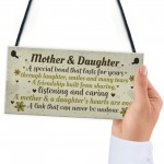 Mother And Daughter Gift Hand Made Home Sign Plaque Mum Gift