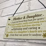 Mother And Daughter Gift Hand Made Home Sign Plaque Mum Gift