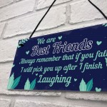 Funny Best Friend Sign Friendship Gift Hanging Thank You Plaque