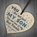 Son Gift Wood Heart Plaque Gift For Teenagers Boys Christmas