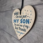 Son Gift Wood Heart Plaque Gift For Teenagers Boys Christmas