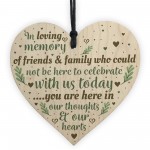 In Loving Memory Memorial Christmas Plaque Wooden Star Tree Gift