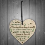 In Loving Memory Memorial Christmas Plaque Wooden Star Tree Gift