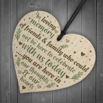 In Loving Memory Memorial Christmas Plaque Wooden Star Tree Gift