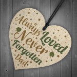 Special Dad Wood Heart Memorial Grave Tribute Plaque Keepsake