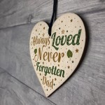 Special Dad Wood Heart Memorial Grave Tribute Plaque Keepsake