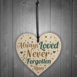 Special Mum Wood Heart Memorial Grave Tribute Plaque Keepsake